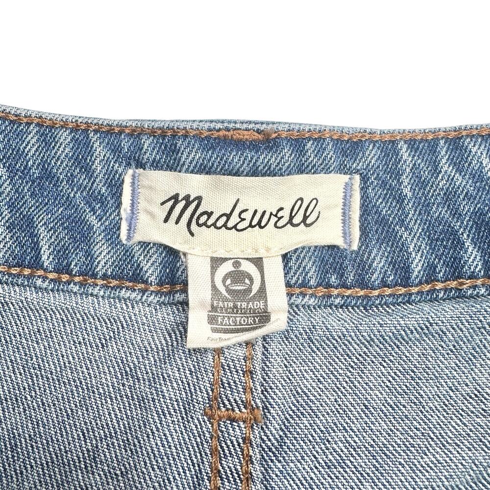 Madewell | Women | The Curvy Perfect Dewberry Cut Off Denim Jean Shorts | Sz 27 - Picture 6 of 13